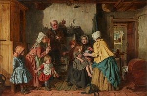 The Poor Helping the Poor (olje på lerret)