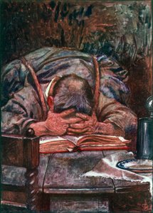 Kristen (fargelitografi) av John Byam Liston Shaw