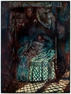 "Christianas drøm" fra "Pilegrimens fremgang fra denne verden, til det som skal komme" av John Bunyan av John Byam Liston Shaw