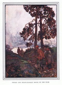 Feeble og Les y for å stoppe bringer opp baksiden av John Byam Liston Shaw