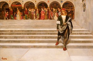 Dette er et hjerte dronningen støttet seg på av John Byam Liston Shaw