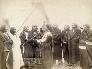 Indiske høvdinger i Deadwood, South Dakota, 1891