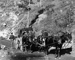 U.S. Paymaster and Guards på Deadwood-veien til Ft. Meade, 1888