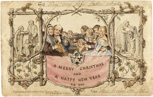 Det første julekortet, 1843