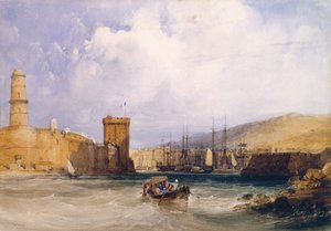 Inngangen til Marseilles havn (wc) av John Callow