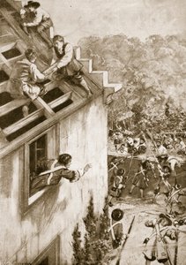 Angrepet av Dunkeld, 21. august 1689 (litho)