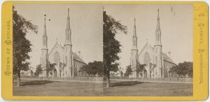 Stereoskopisk visning av Unity Church, ca. 1870