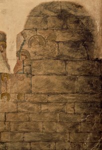 Studie av veggmaleriene på Kapittelhuset av John Carter