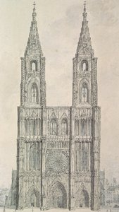 Vestfronten av Strasbourg katedral