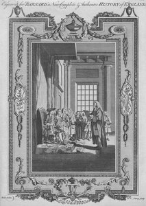 Bill of Rights ratifisert ved revolusjonen av kong William og dronning Mary før deres Cor
