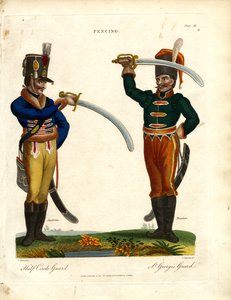 Fektingsstiler: Halvsirkelvakt og St. George#39;s Guard av John Chapman