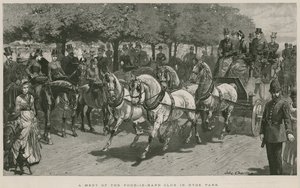 Et møte fra Four-in-Hand Club i Hyde Park, London av John Charlton
