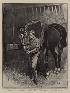Kamerater, trompetist Shurlock, fra 5. Lancers, og hans hest