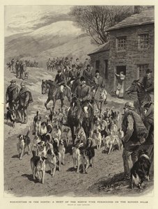 Revejakt i nord, et møte mellom North Tyne Foxhounds på Border Hills