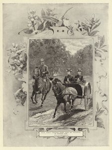 H R H Prince Christian sykler med døtrene sine i Windsor Park