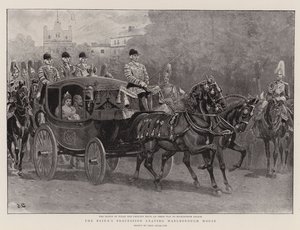Brudens prosesjon forlater Marlborough House