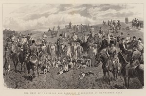 Møtet mellom Devon og Somerset Staghounds ved Hawkcombe Head