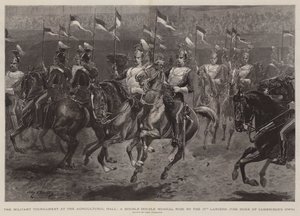 Militærturneringen i Agricultural Hall, A Double Double Musical Ride av de 17. Lancers, hertugen av Cambridges egne