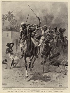 Fremskrittet i Soudan, grusomhetene til et Dervish Baggara-raid