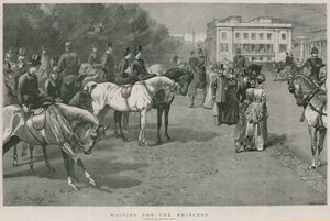 Venter på prinsessen: en skisse i Rotten Row, Hyde Park, London