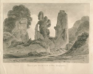 Alton Castle: sepia-tegning, 1841 av John Chessell Buckler