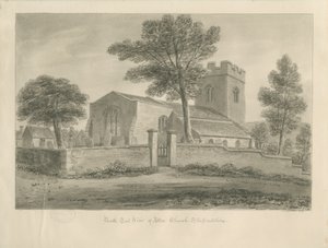 Alton Church: sepia-tegning, 1841