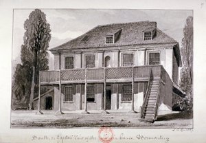 Jamaica House, Cherry Garden Street, Bermondsey, London, 1827 av John Chessell Buckler