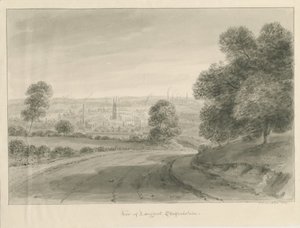Longport Village: sepia-tegning av John Chessell Buckler