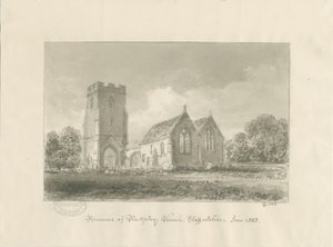 Rugeley kirke av John Chessell Buckler