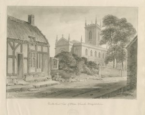 Steinkirke: sepia tegning av John Chessell Buckler