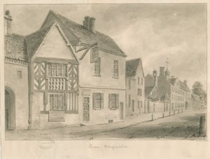 Tean - Landsbygate: sepia vask tegning
