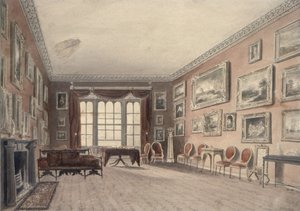 Galleriet på Browsholme, nær Clitheroe, Yorkshire av John Chessell Buckler