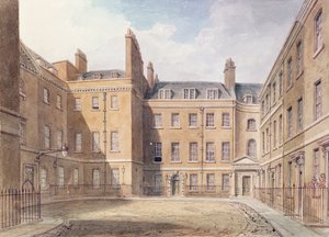 Utsikt over Downing Street, Westminster av John Chessell Buckler