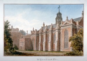 Utsikt over hallen ved Lambeth Palace, London, 1831 av John Chessell Buckler