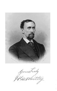 Portrett av Hiram C. Whitley, frontispice fra "Three years with counterfeiters, smuglers and boodle carriers" av George Burnham av John Chester Buttre