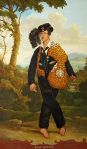 Portrett av Billy Button, the Singing Minstrel, ca. 1830 (olje på lerret)