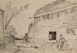 Mill nær Ditton av John Claude Nattes