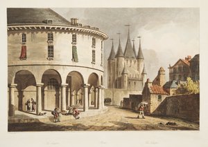 Templet, illustrasjon fra Versailles, Paris og Saint Denis, pub. 1805 (akvatint) av John Claude Nattes