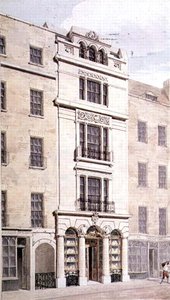 Rundell, Bridge and Rundell, 32 Ludgate Hill, 1826 (wc på papir) av John Clement Meade
