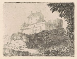 Dalhousie Castle I av John Clerk, of Eldin