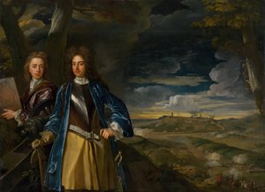 Michael Richards 1673-1721 og John Richards 1669-1709 ved beleiringen av Beograd i 1690, 1700. av John Closterman