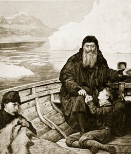 Den siste reisen til Henry Hudson, illustrasjon fra 