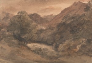 Borrowdale: Evening after a Fine Day, 1. oktober 1806 av John Constable