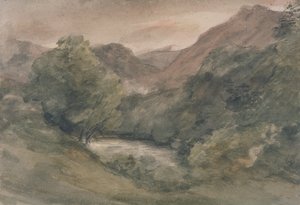 Borrowdale, Evening after a Fine Day, 1. oktober av John Constable