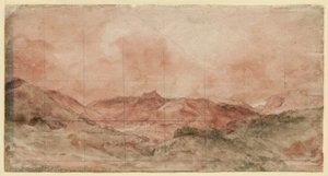 Bow Fell og Langdale Pikes av John Constable