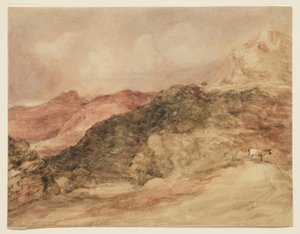 Bow Fell og Langdale Pikes av John Constable