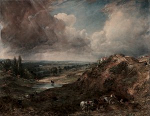 Branch Hill Pond, Hampstead, 1828. av John Constable