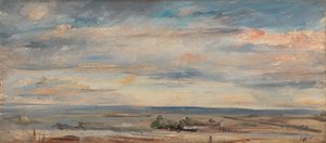 Cloud Study, Early Morning, Looking East from Hampstead, 1821. av John Constable