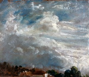 Cloud Study: Horizon of Trees av John Constable