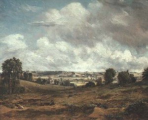Dedham Vale fra East Bergholt (olje på lerret) av John Constable